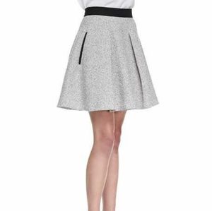 French Connection Tweed Flared Mini Skirt